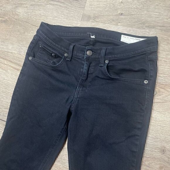 Rag & Bone Jeans Womens Dark Denim Low Rise Skinny Leg Pants Size 28 - Picture 2 of 8